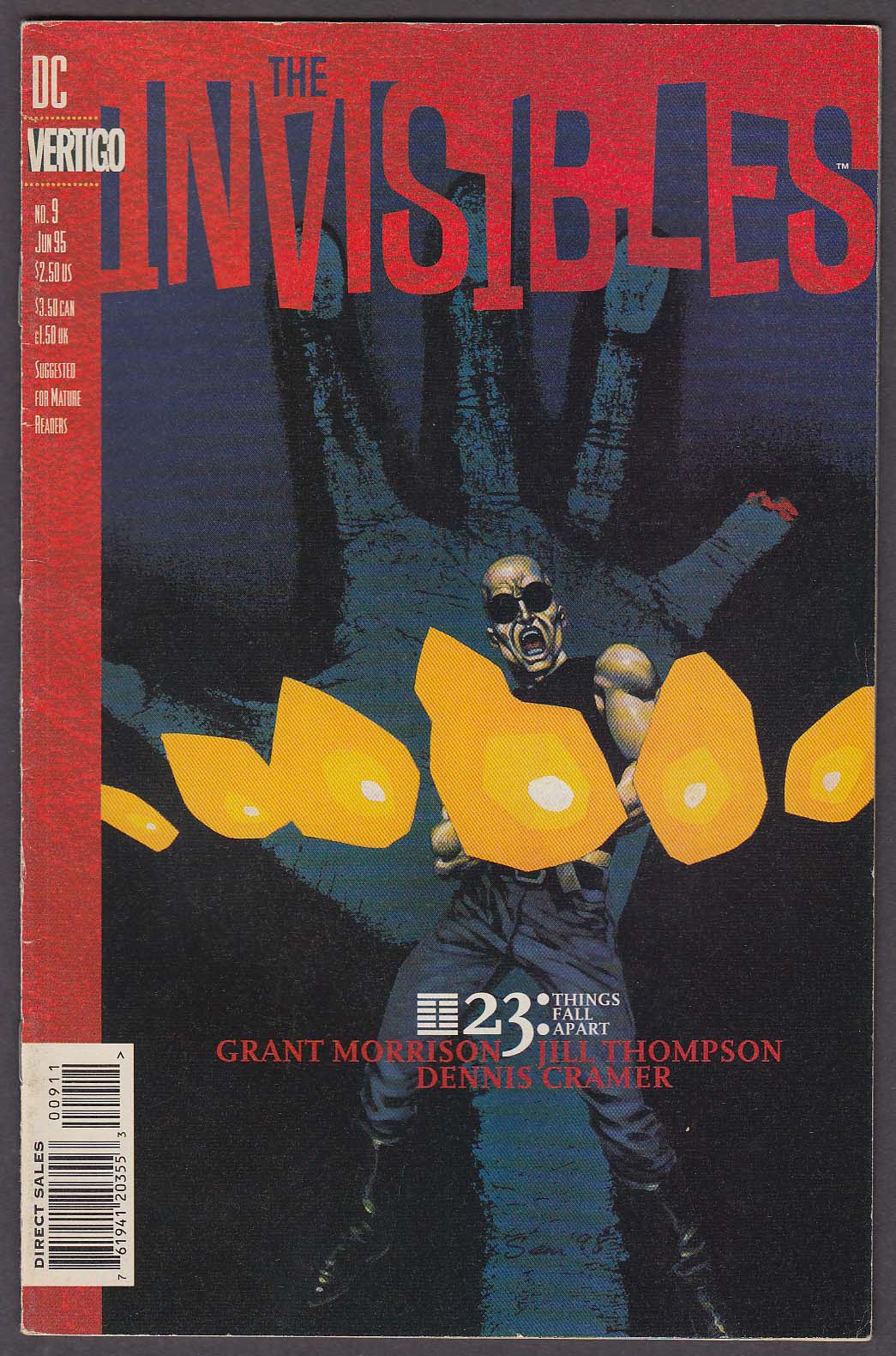 Image for The INVISIBLES #9 Vertigo comic book 6 1995
