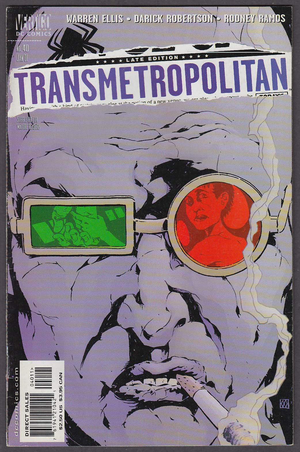 Image for TRANSMETROPOLITAN #40 Vertigo comic book 1 2001