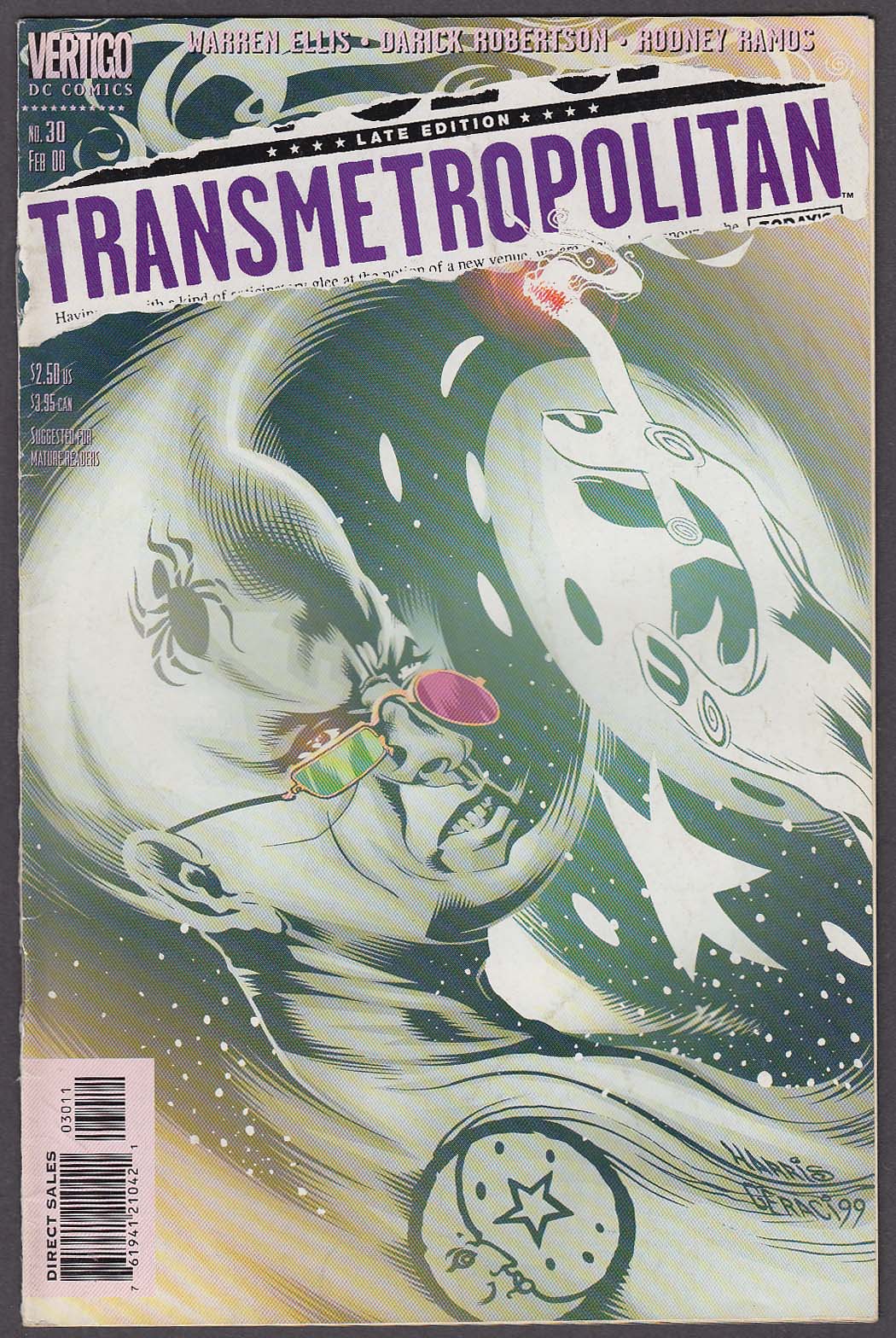 Image for TRANSMETROPOLITAN #30 Vertigo comic book 2 2000