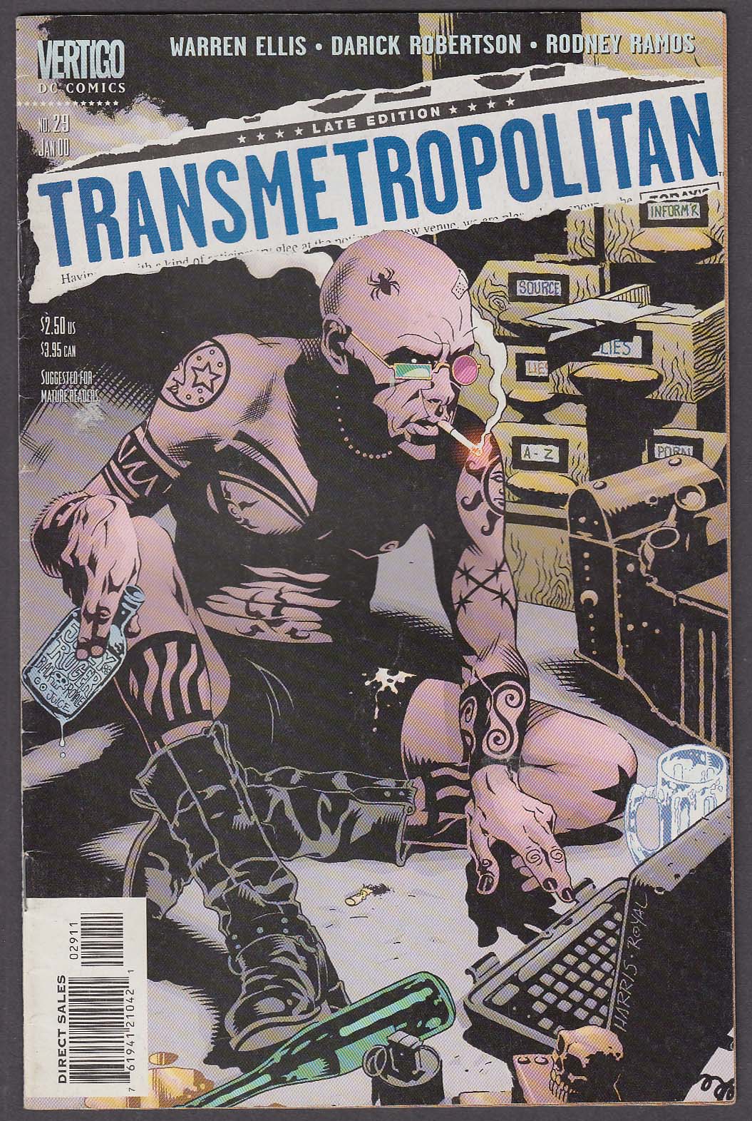 Image for TRANSMETROPOLITAN #29 Vertigo comic book 1 2000