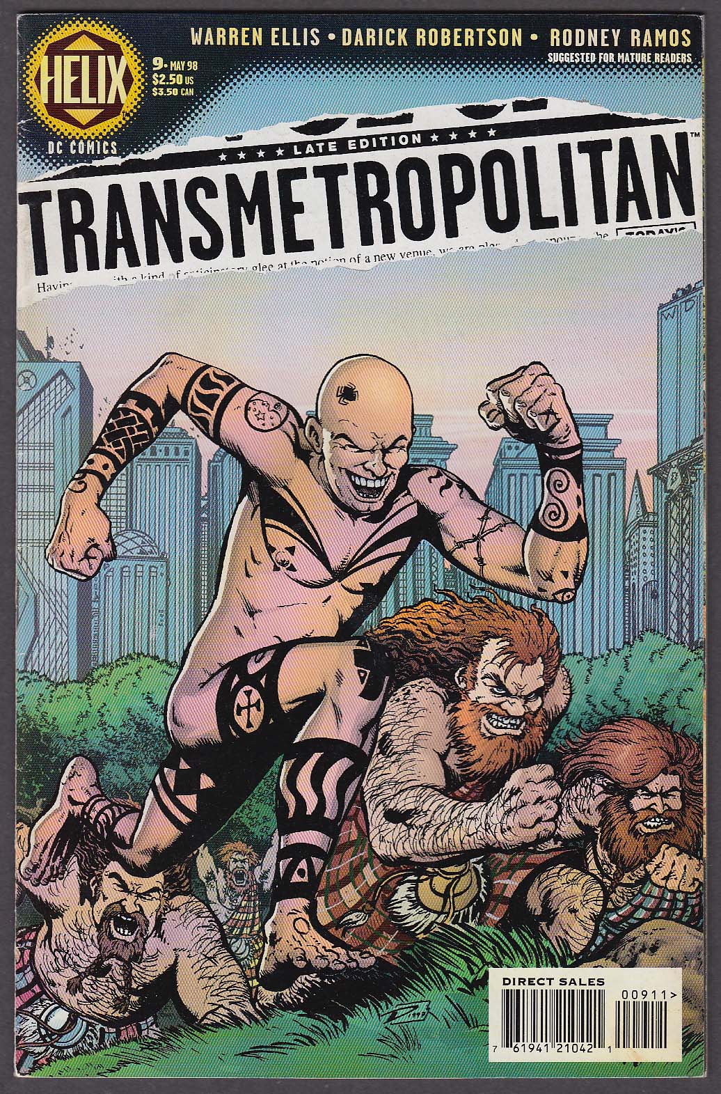 Image for TRANSMETROPOLITAN #9 Helix comic book 5 1998