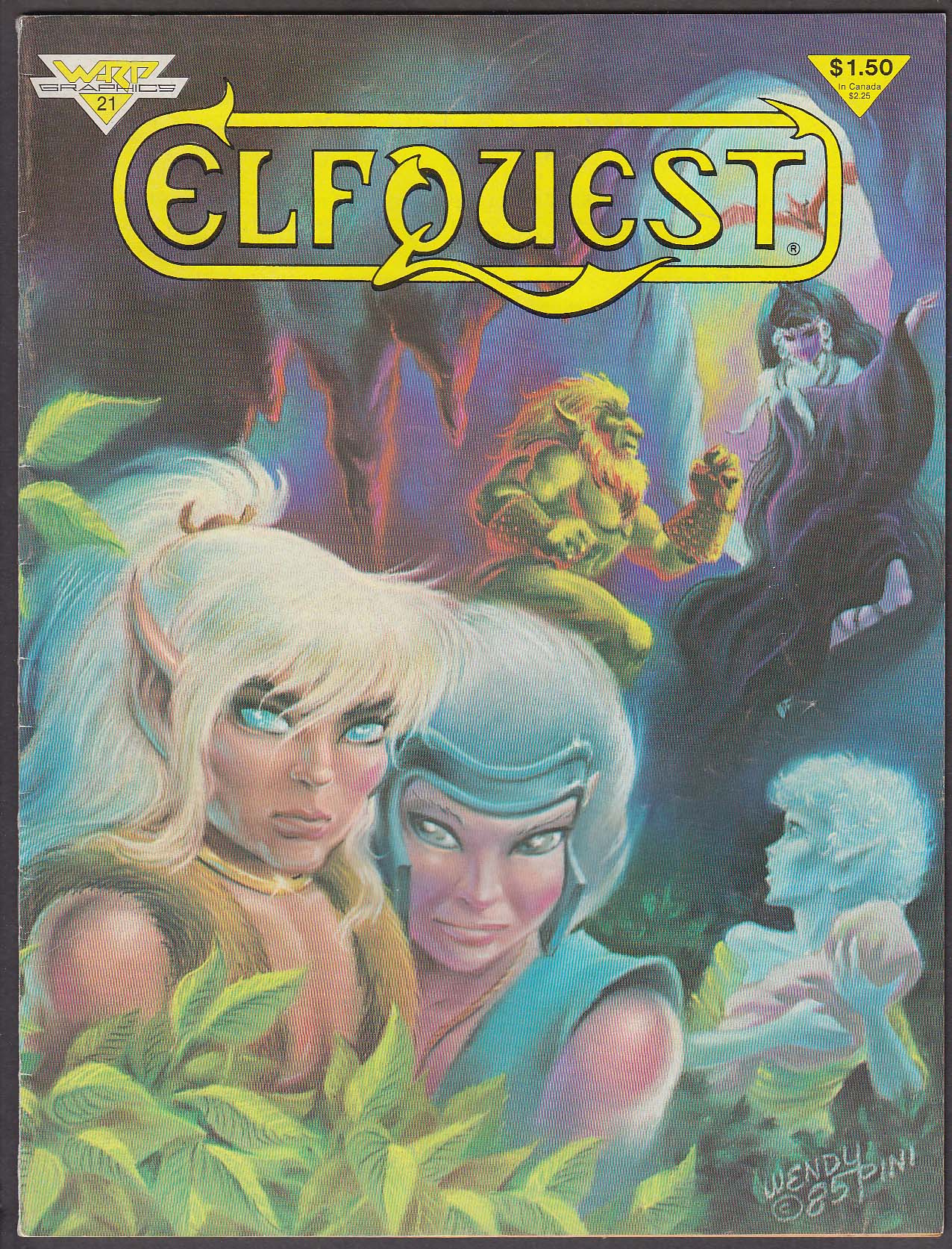 Image for ELFQUEST #21 Warp Graphics comic book 2 1985