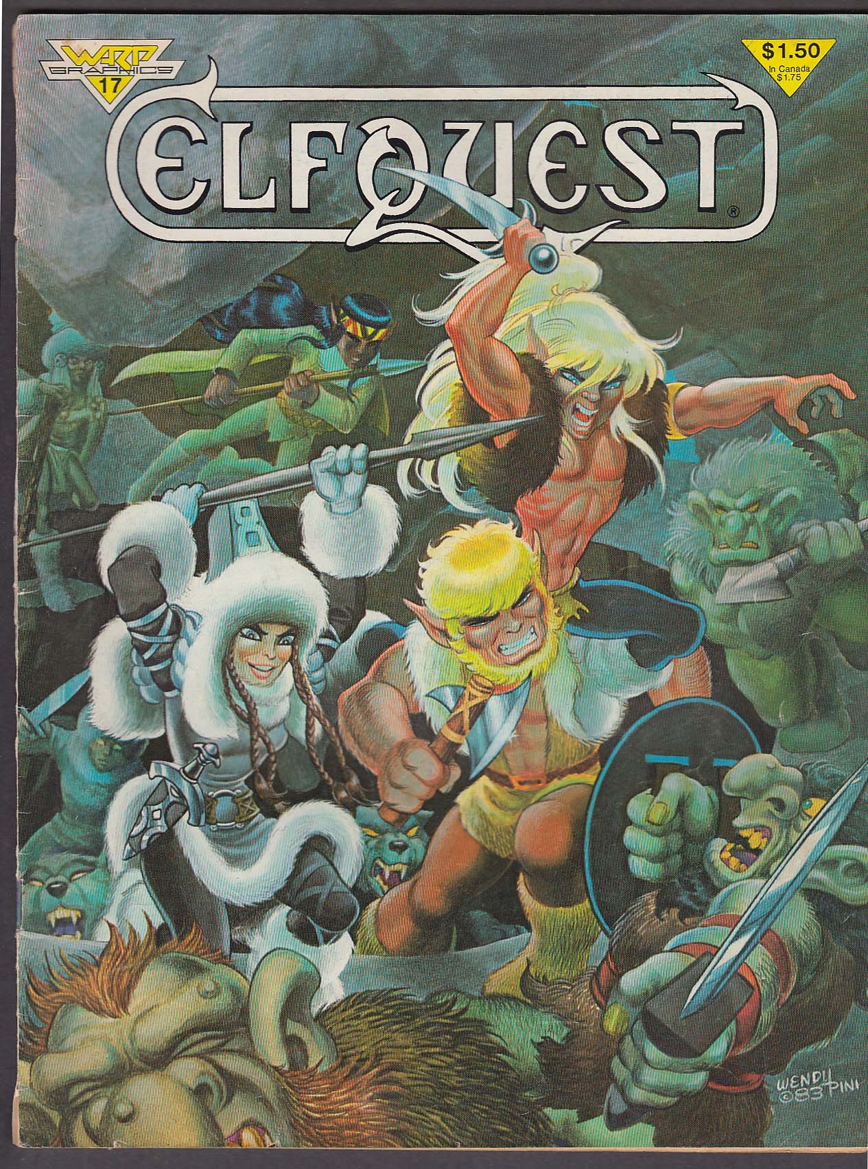 Image for ELFQUEST #17 Warp Graphics comic book 10 1983