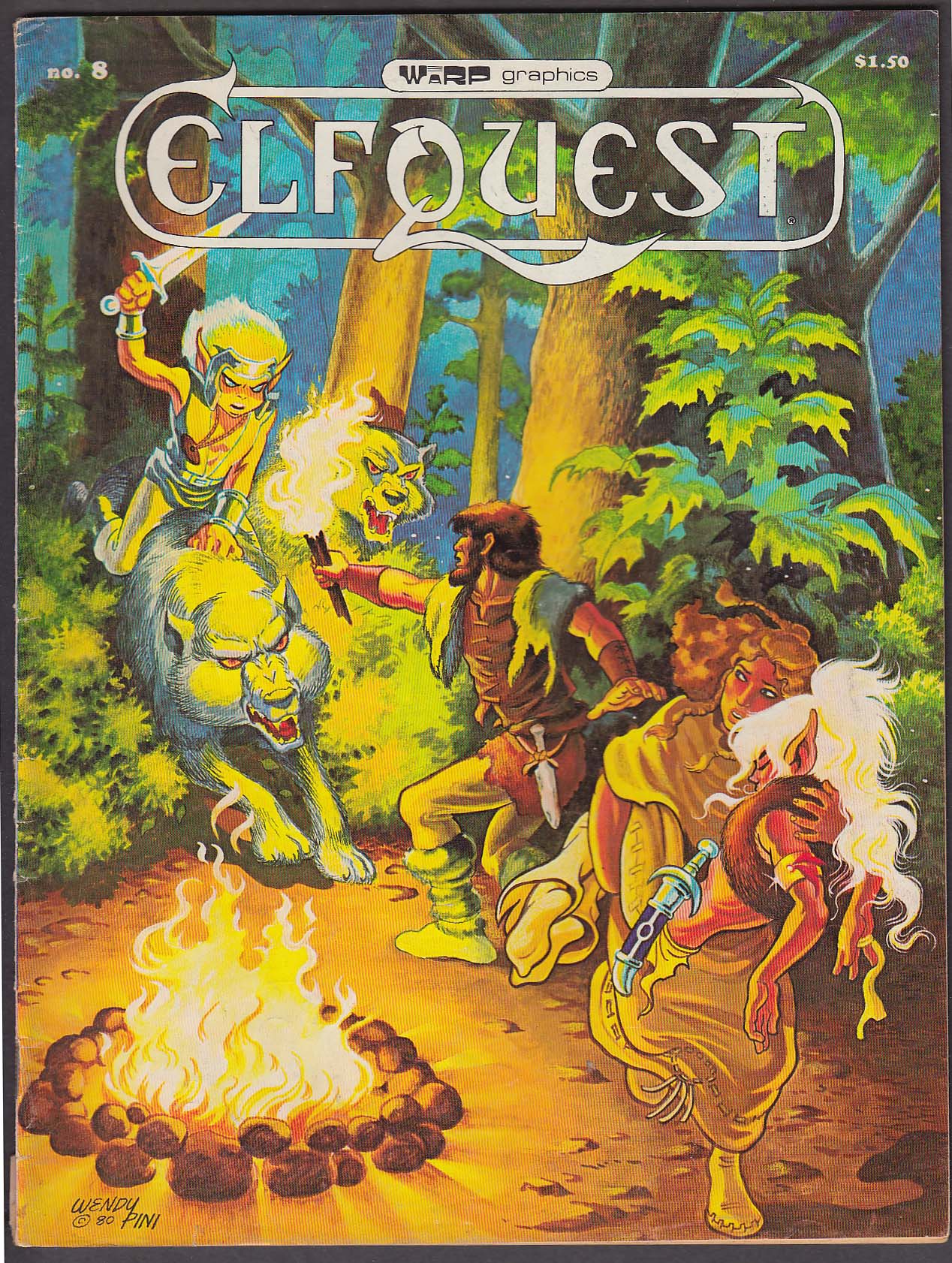 Image for ELFQUEST #8 Warp Graphics comic book 9 1980