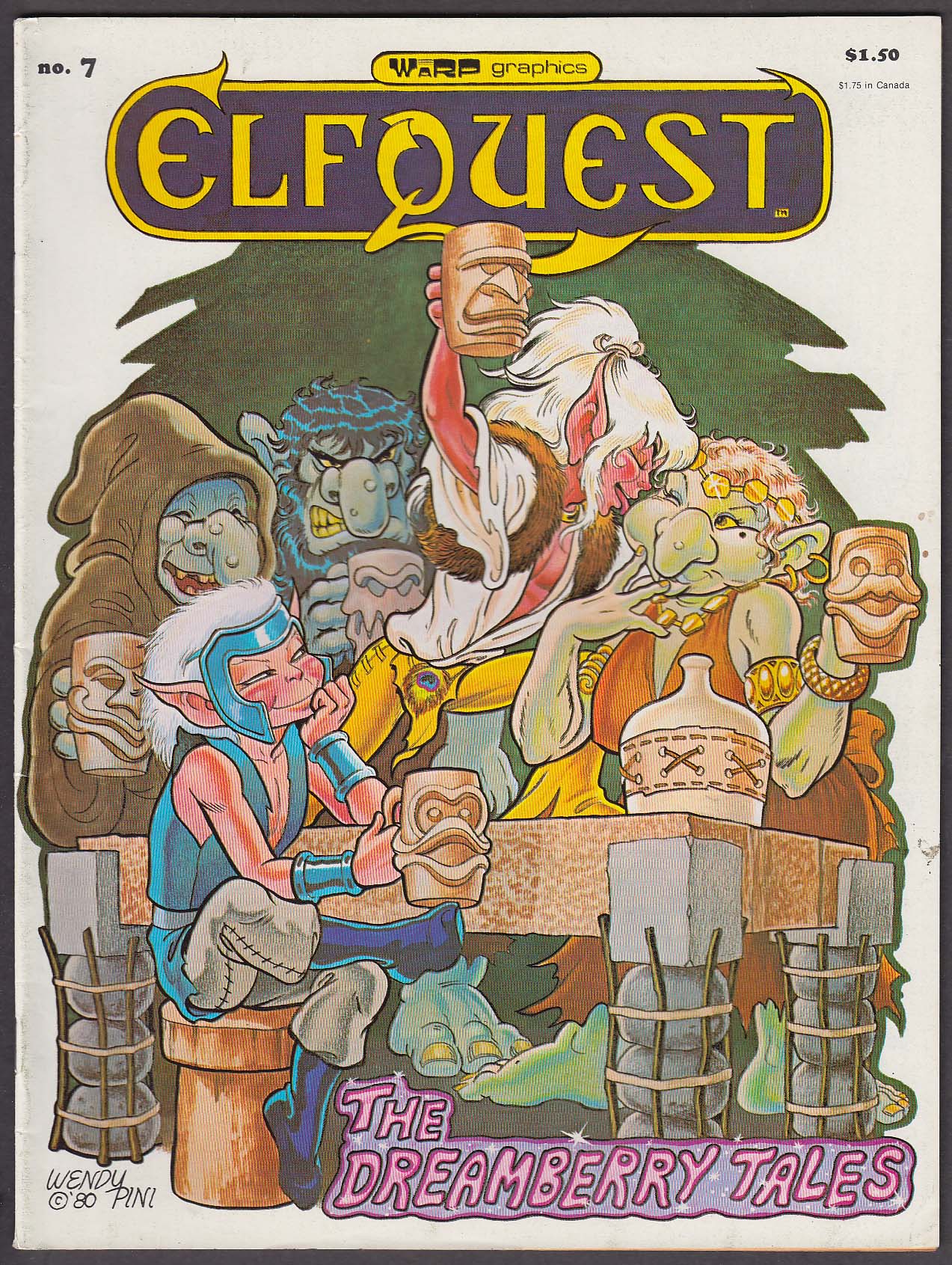 Image for ELFQUEST #7 Warp Graphics comic book 5 1980