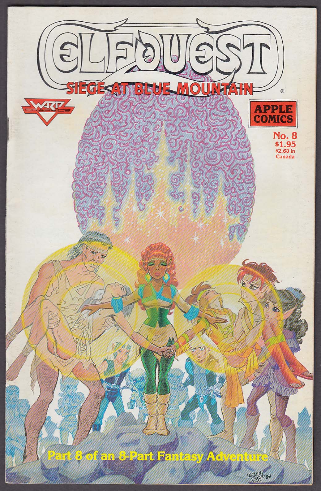 Image for ELFQUEST Siege at Blue Mountain #8 Warp Graphics comic book 12 1988