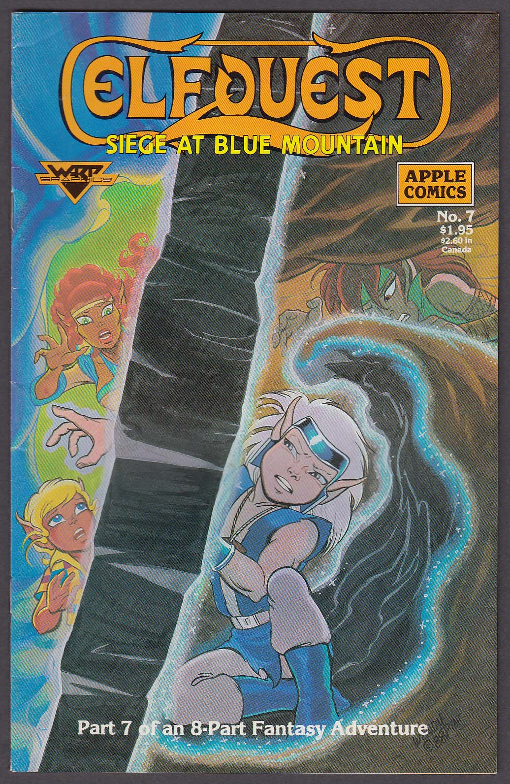 Image for ELFQUEST Siege at Blue Mountain #7 Warp Graphics comic book 10 1988