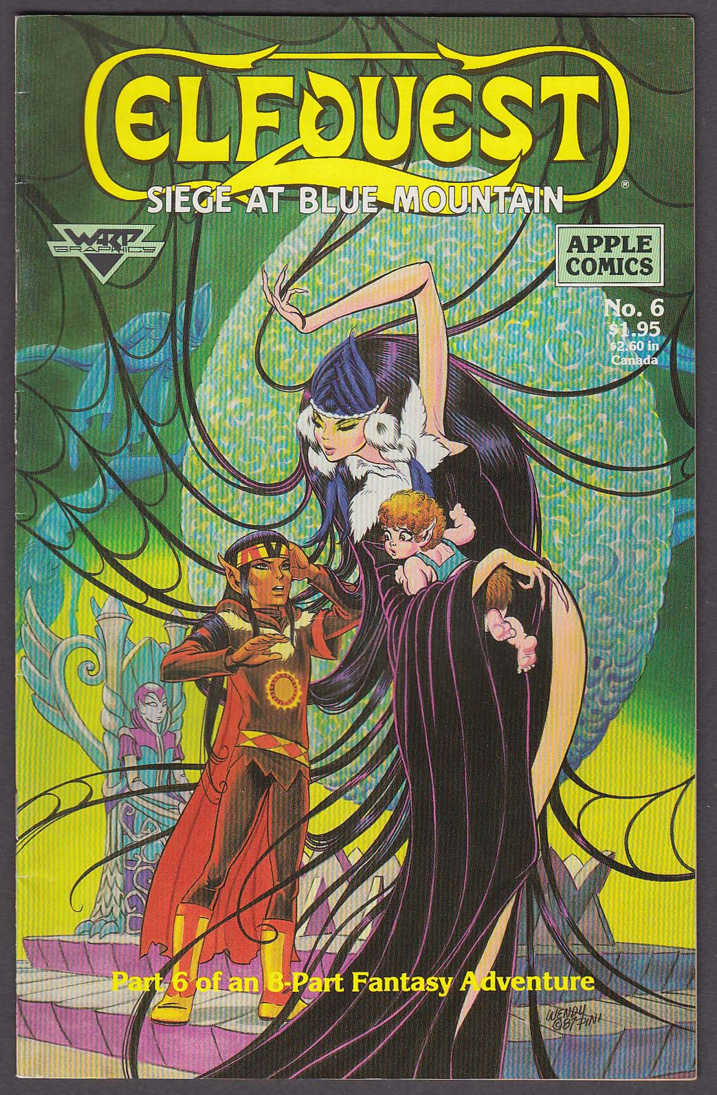 Image for ELFQUEST Siege at Blue Mountain #6 Warp Graphics comic book 8 1988