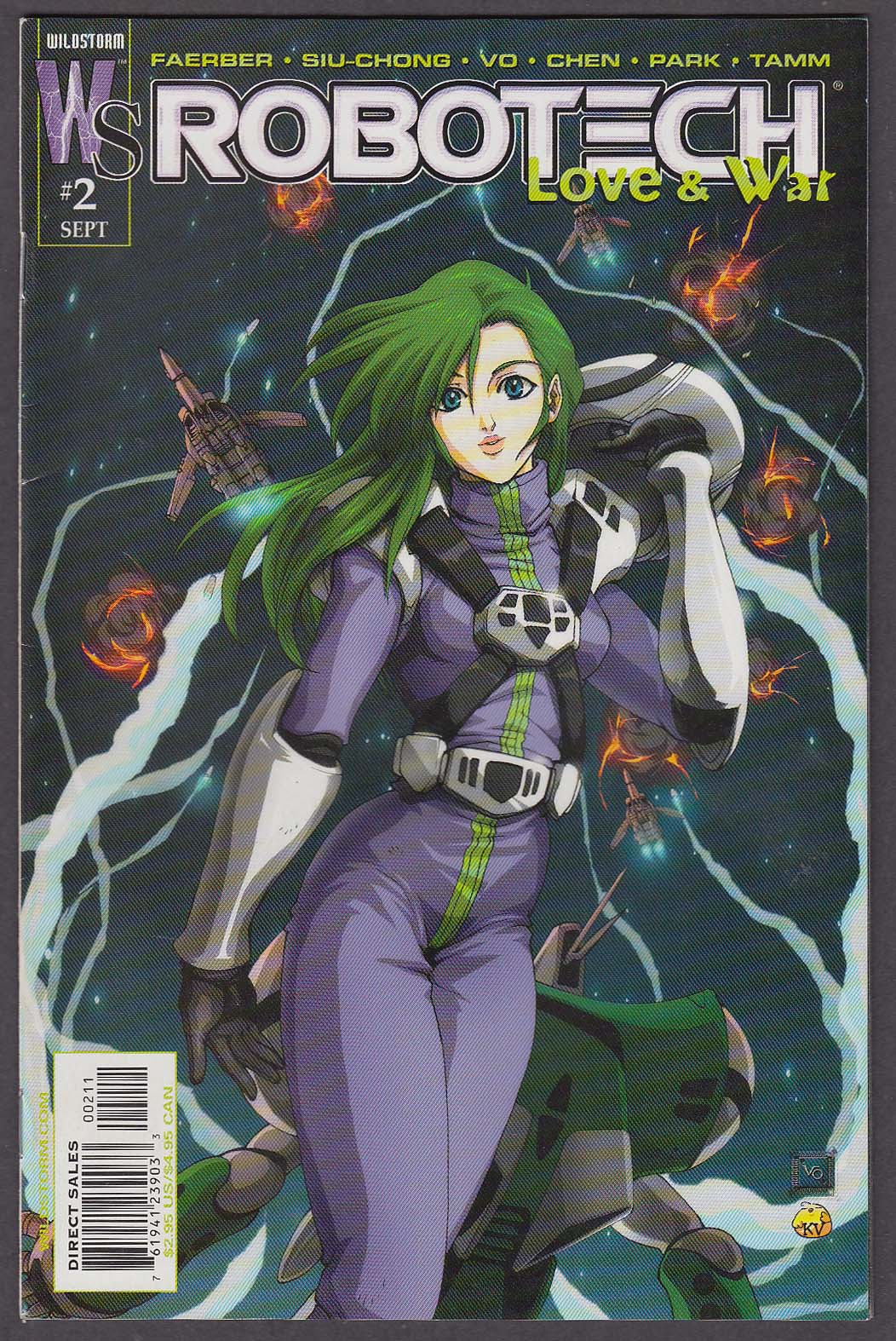 Image for ROBOTECH LOVE & WAR #2 WildStorm comic book 9 2003