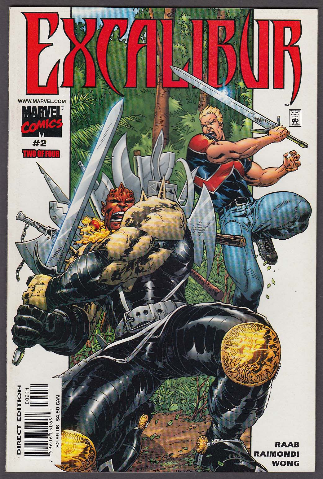 Image for EXCALIBUR #2 Marvel comic book 3 2001