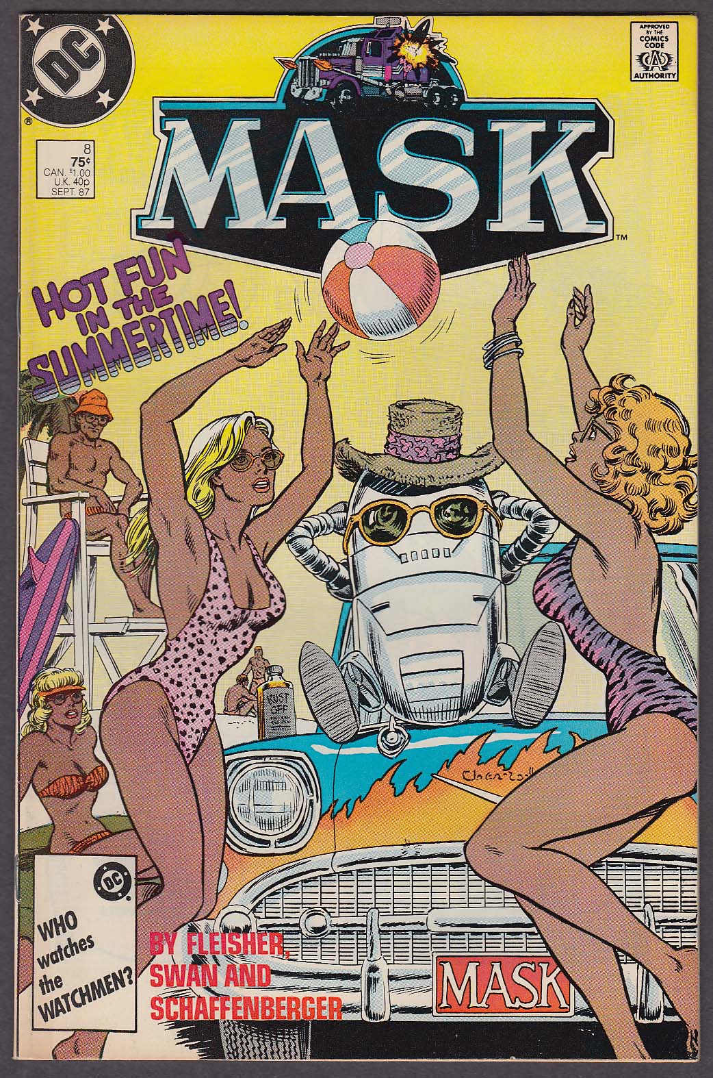 Image for MASK #8 DC comic book 9 1987