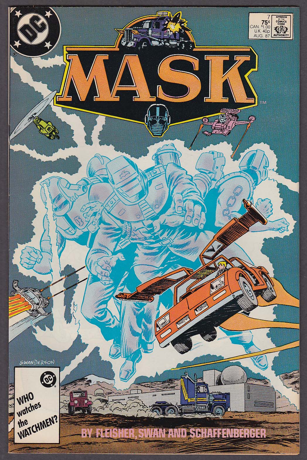Image for MASK #7 DC comic book 8 1987