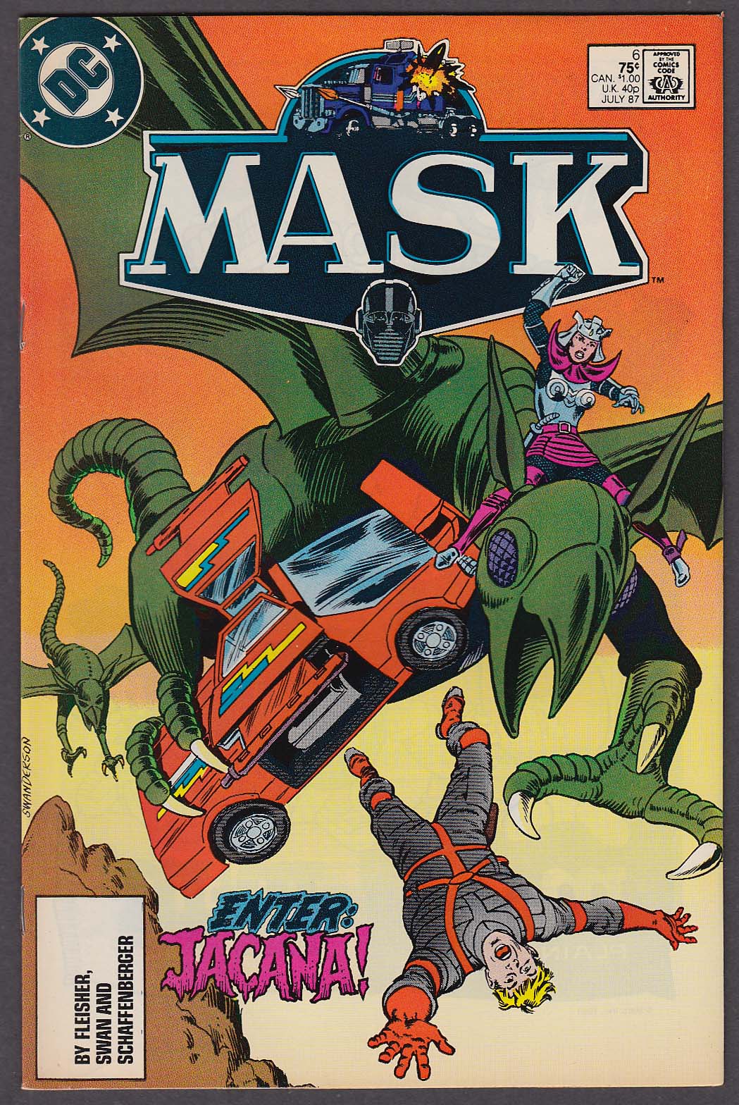 Image for MASK #6 DC comic book 7 1987