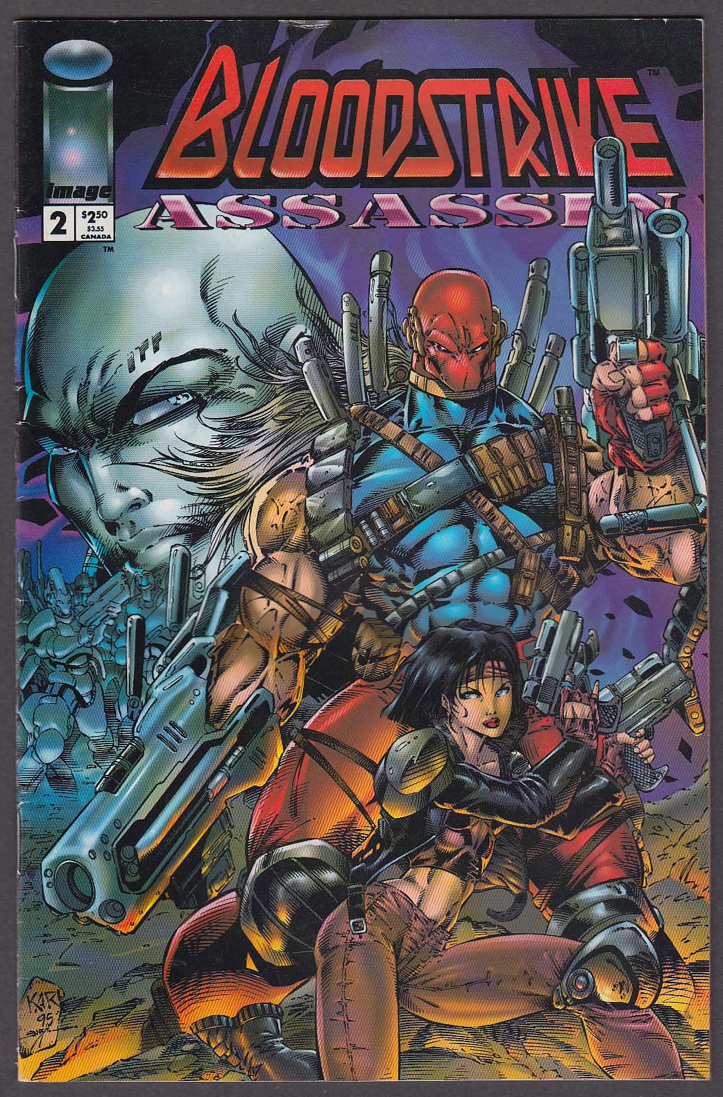 Image for BLOODSTRIKE ASSASSIN #2 Image comic book 7 1995