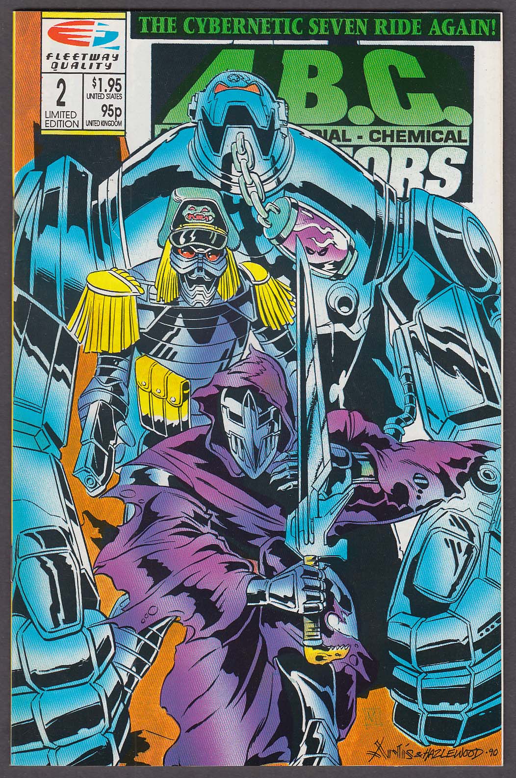 Image for ABC WARRIROS #2 Fleetway Quality comic book 1990s Atomic Bacterial Chemical