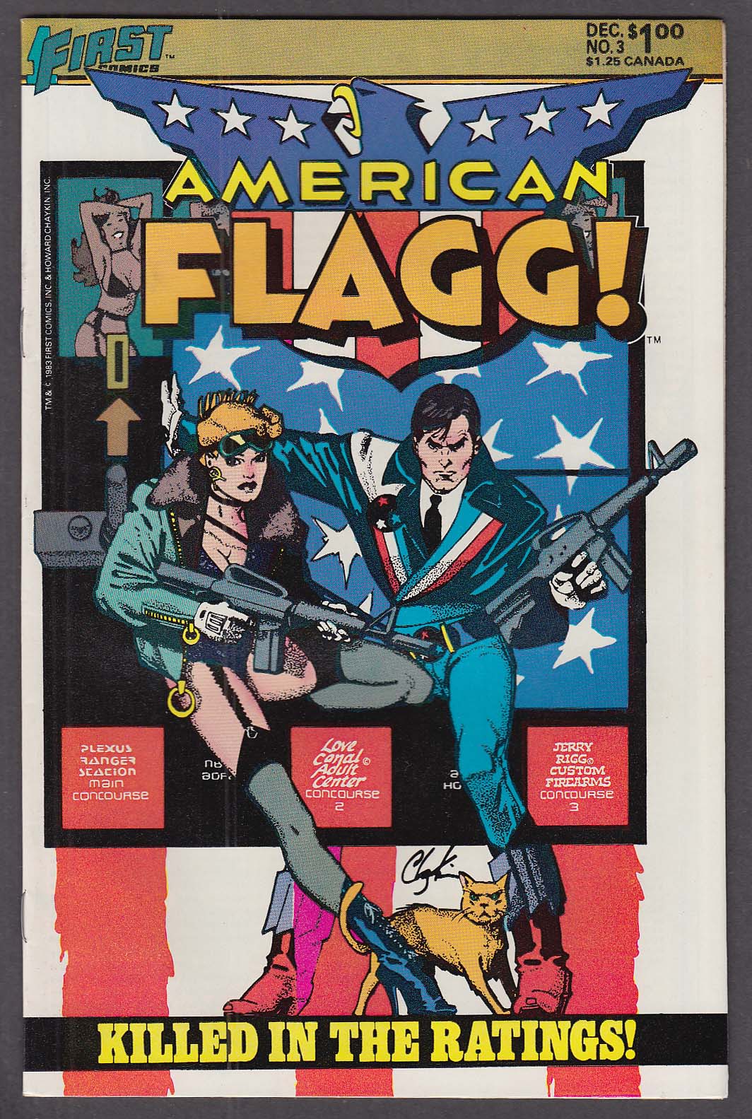 Image for AMERICAN FLAGG! #3 First comic book 12 1983