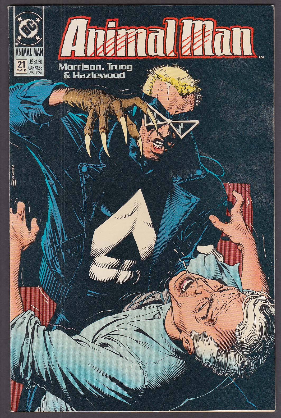 Image for ANIMAL MAN #21 DC comic book 3 1990