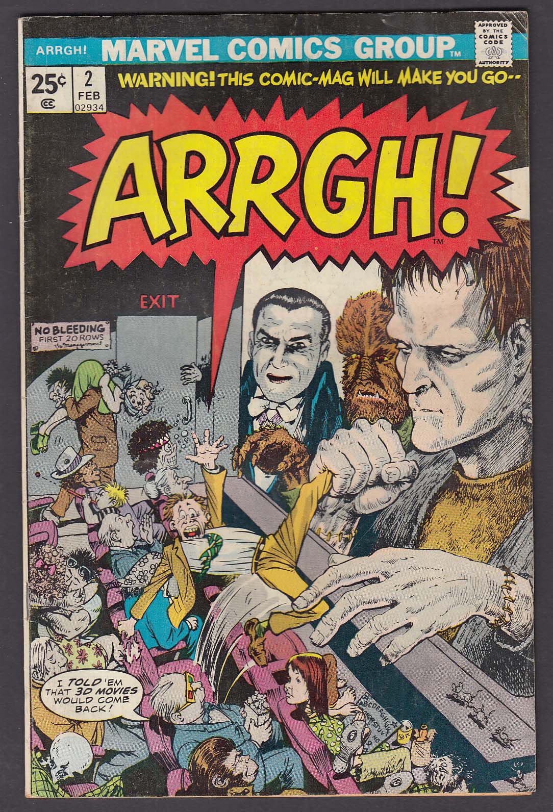 Image for ARRGH Vol 1 #2 Marvel comic book 2 1975