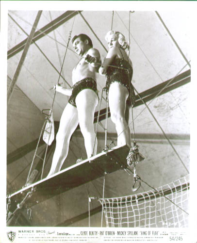 Image for Clyde Beatty aerialist Ring of Fear 8x10 #1