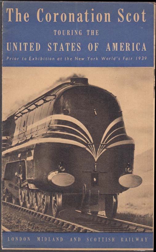 Image for The Coronation Scot British Locomotive US Tour folder NY World's Fair 1939
