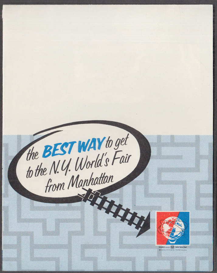 Image for Long Island Rail Road Best Way to the New York World's Fair folder 1964