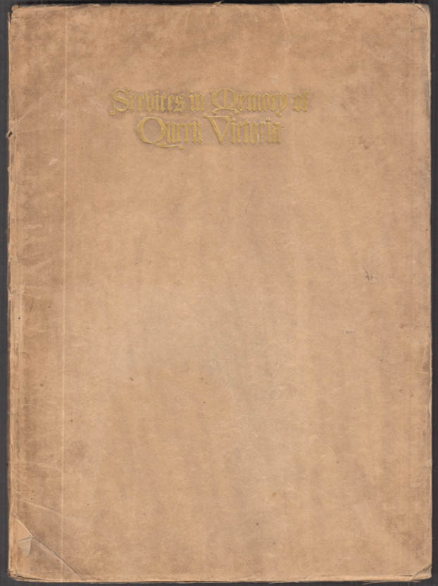 Image for Services in Memory of Queen Victoria program 1901 Church Missions House NYC
