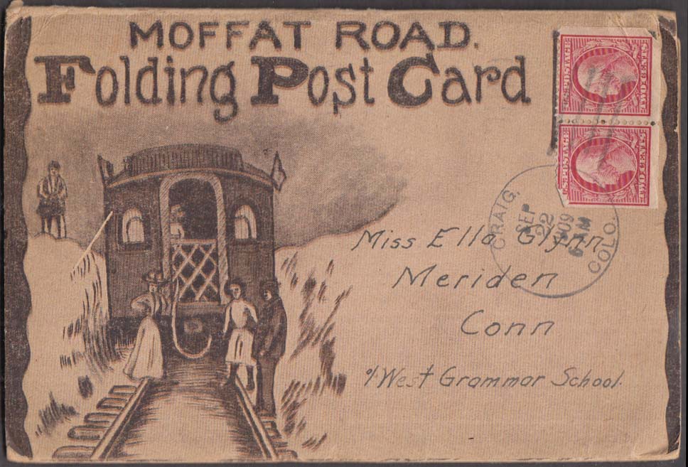Image for Denver, Northwestern & Pacific Railway Moffat Road 22-view mailer 1909