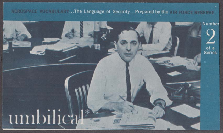Image for USAF Reserve Aerospace Vocabulary folder #2 Umbilical 1960s