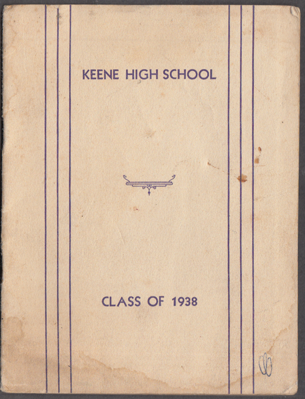 Image for Keene High School Graduation Program 1938 NH