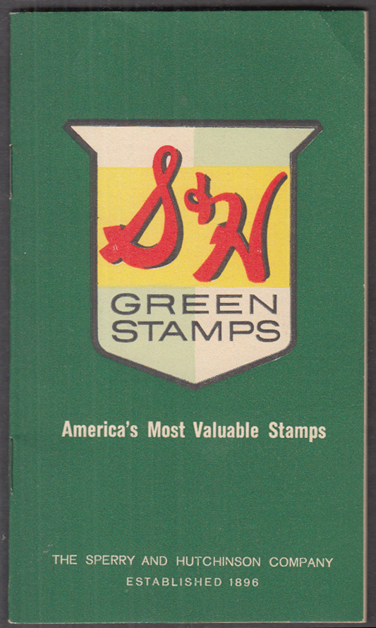 Image for S&H Green Stamps trading stamp book 1962 First National Stores chain CT