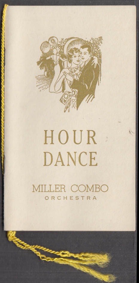 Image for Beta Theta Pi Hour Dance Card Washington DC Miller Combo 1948