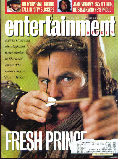 Image for Kevin Costner Robin Hood: Ent Weekly 6/21/91