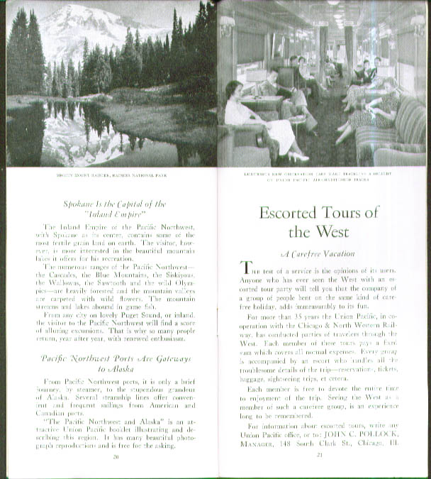 Image for Union Pacific Western Wonderlands booklet 1935