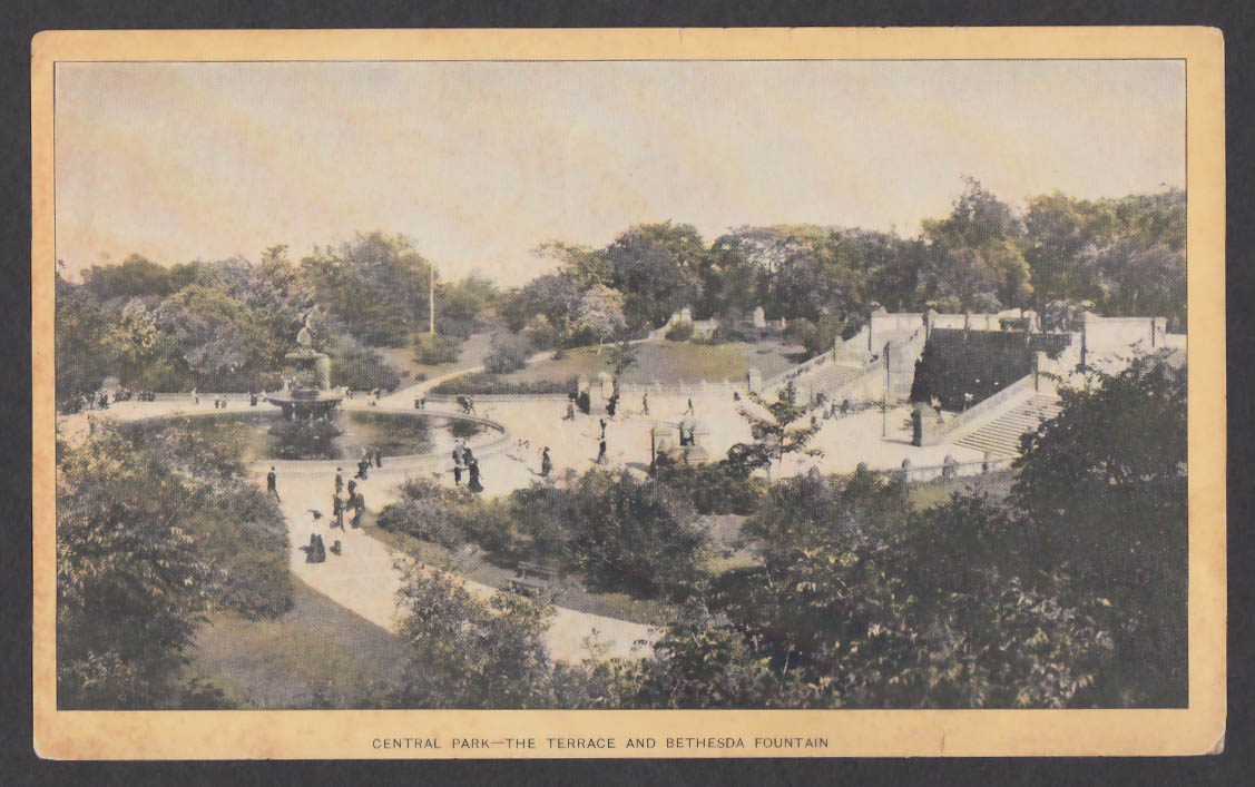 Image for Singer Sewing Machines advertising trade card 1910s Central Park New York NY