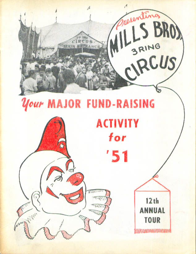 Image for Mills Bros Circus 1951 Invitation brochure