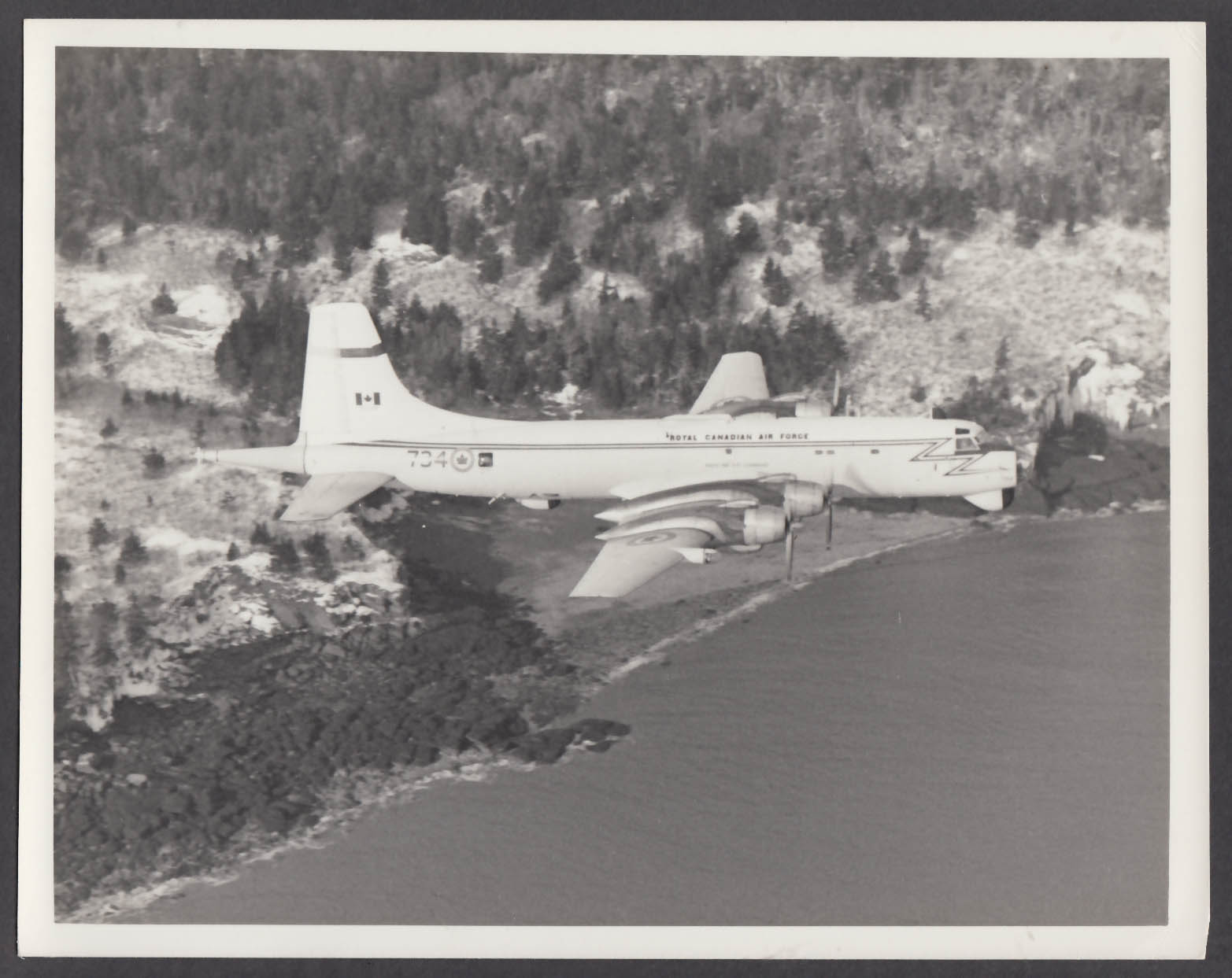 Image for Royal Canadian Air Force Maritime Command CP-140 Aurora 734 8x10 photo