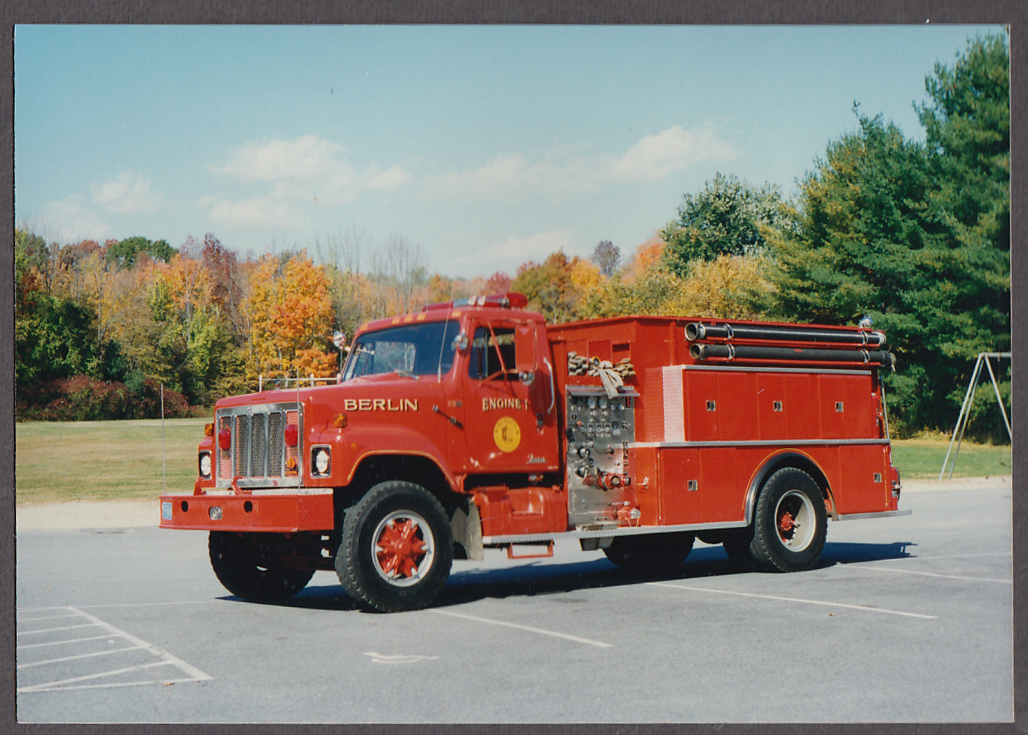 Image for Berlin MA FD Farrar Pumper Engine #1 fire truck photo
