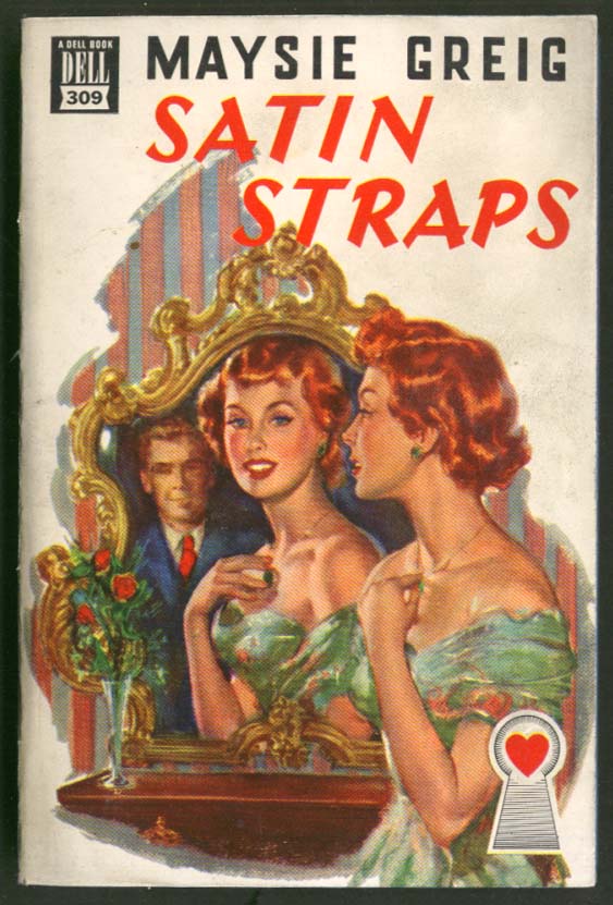 Image for Maysie Greig: Satin Straps Dell Mapback #309 GGA pb redhead cleavage
