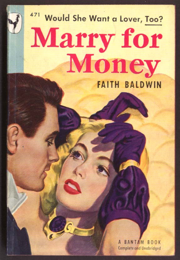 Image for Faith Baldwin: Marry for Money GGA pb blonde purple gloves