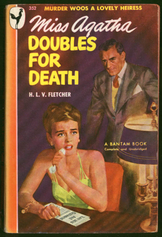 Image for Fletcher: Miss Agatha Doubles for Death GGA noir pb fearful gal menacing man