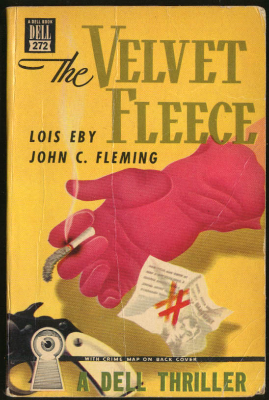 Image for Lois Eby & John C Fleming The Velvet Fleece Dell Maspback noir pb gun cigarette