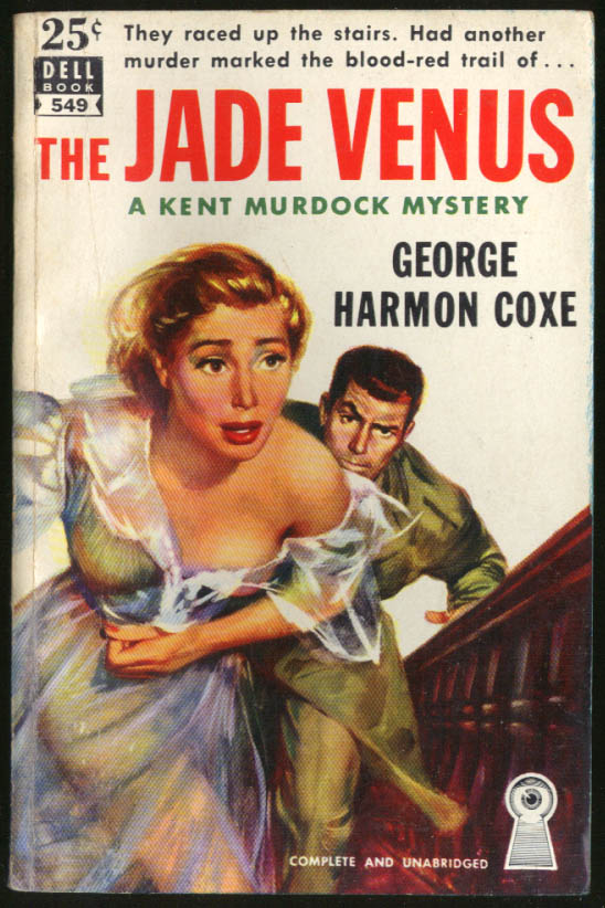 Image for George Harmon Coxe: The Jade Venus GGA noir pb bosom flees up stairs
