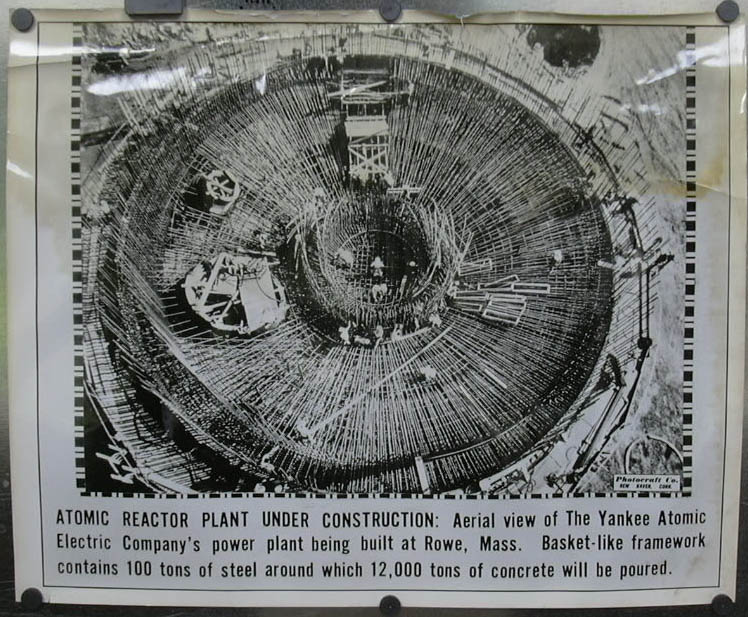 Image for Building Yankee Atomic Electric Plant Rowe MA photo 1950s