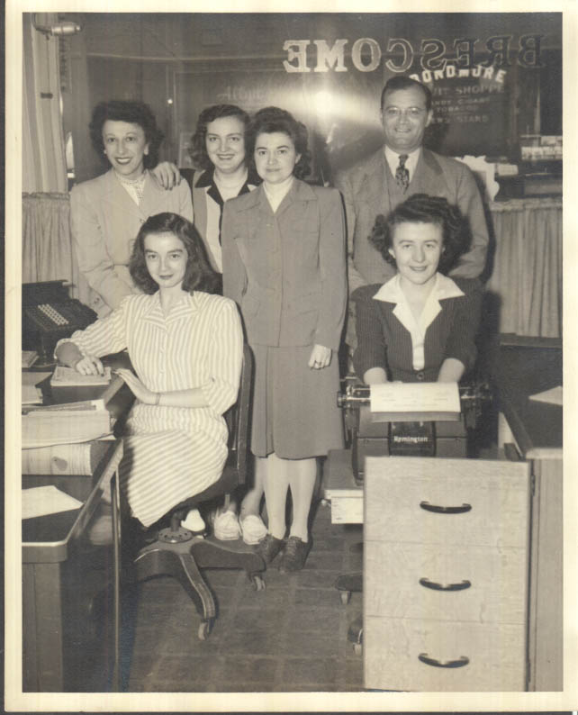 Image for Brescome Distributors Hartford office staff photo 6/4 1946