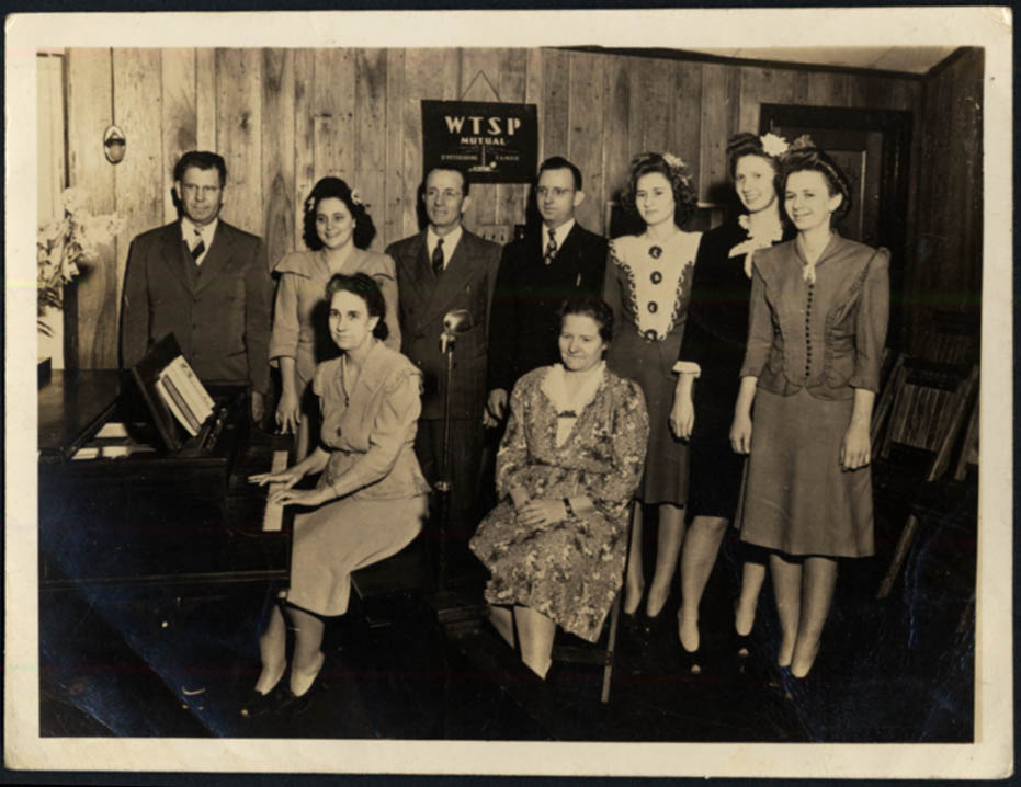 Image for WTSP Mutual Radio Tampa-St Petersburg performers group photo 1930s