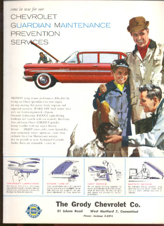 Image for Chevrolet dealer mailer Guardian Maintenance 1959 Parkwood Wagon