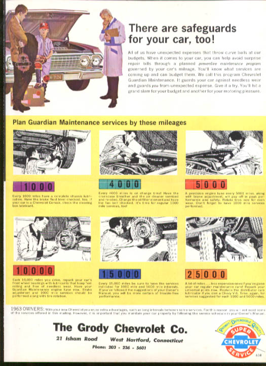 Image for Chevrolet dealer mailer Safeguards for Your Car 1963