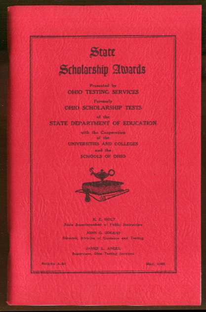 Image for 36th Annual State of Ohio Scholarship Awards Bulletin 1965