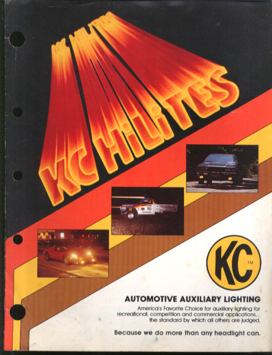 Image for KC HiLites Auto Auxiliary Lighting catalog folder 1981