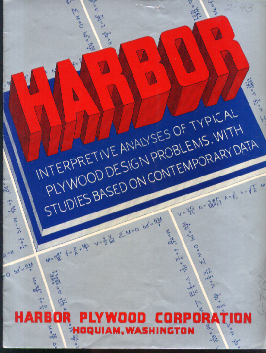 Image for Harbor Plywood Interpretive Analyses of Typical Design Problems brochure 1942